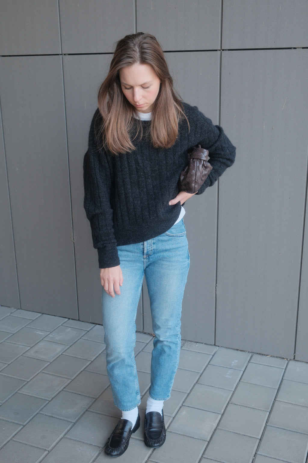 Pletený vlněný svetr